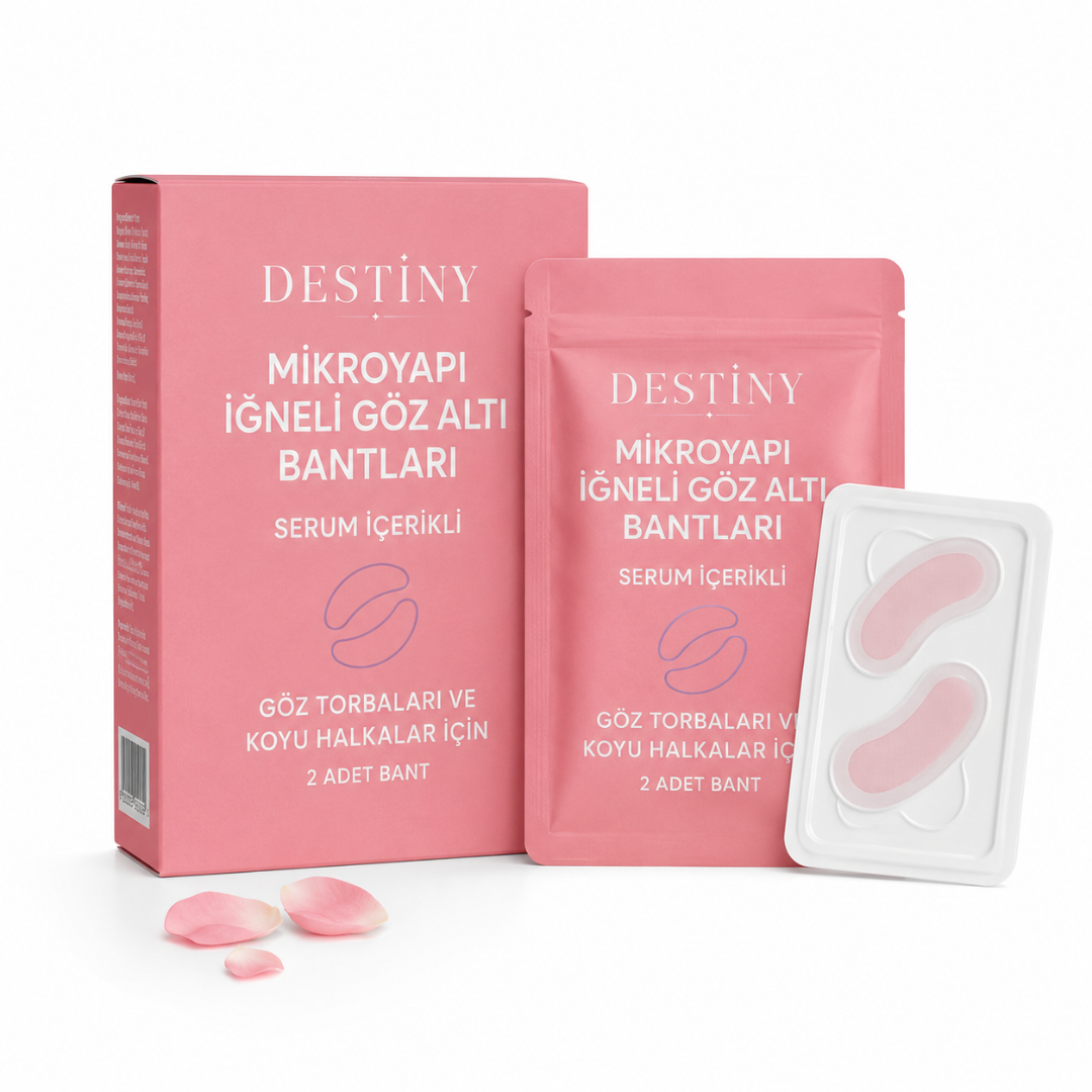 DESTİNY Mikroyapı İğneli Göz Altı Bantları | Koyu Halka ve Şişkinlik Karşıtı