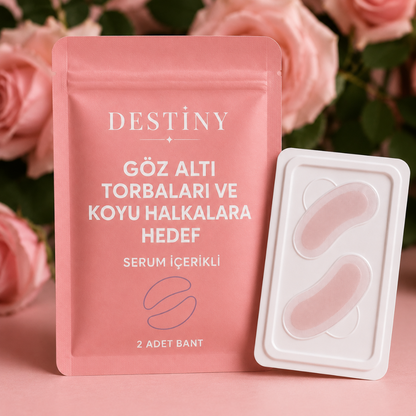 DESTİNY Mikroyapı İğneli Göz Altı Bantları | Koyu Halka ve Şişkinlik Karşıtı