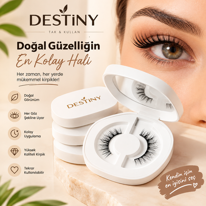 DESTİNY Manyetik Kirpik Kiti Set