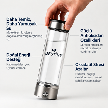 DESTİNY Hidrojenatör® Hidrojen Su Şişesi