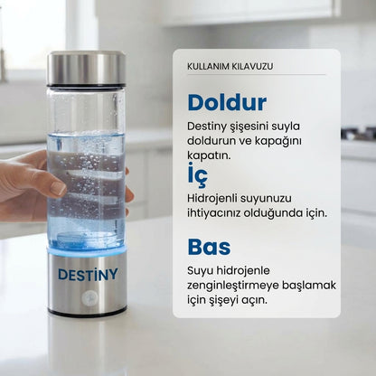 DESTİNY Hidrojenatör® Hidrojen Su Şişesi
