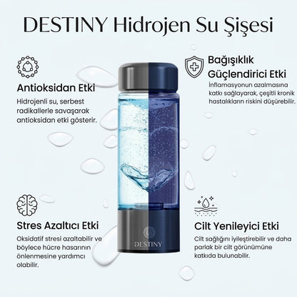 DESTİNY Hidrojenatör® Hidrojen Su Şişesi